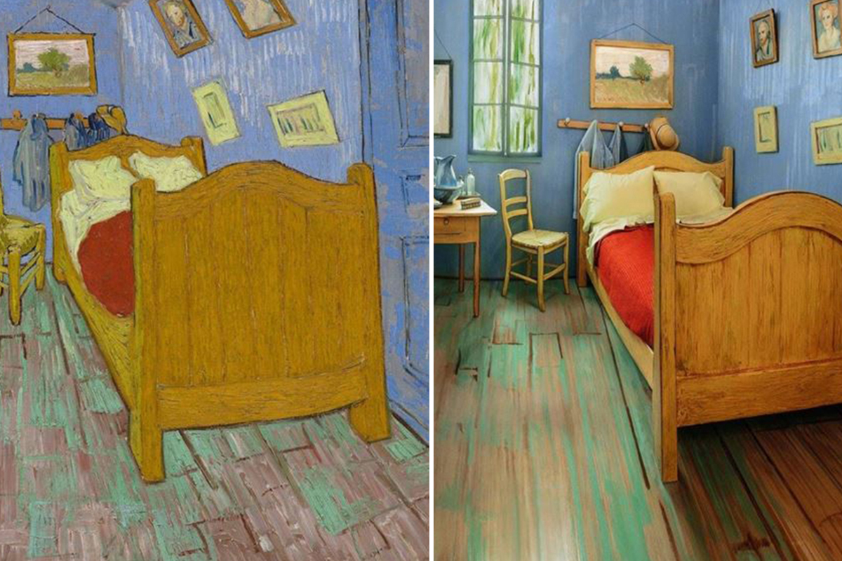 Van Gogh'un ünlü yatak odası yeniden yaratılarak sanat severlere geceliği 10 dolardan kiralandı